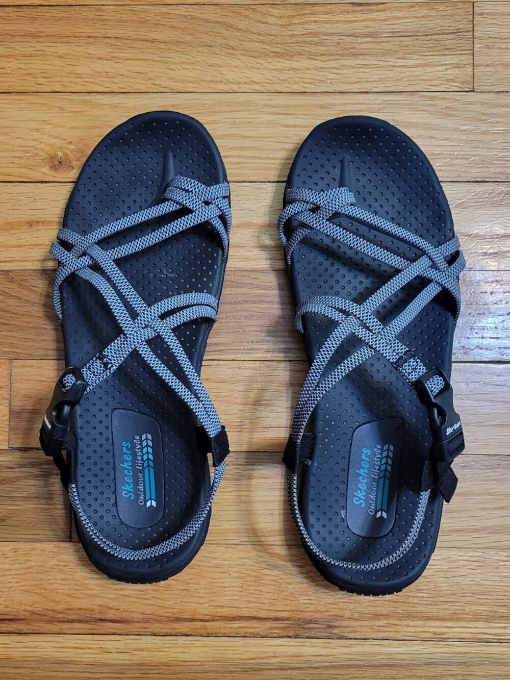 Skechers Reggae Irie Mon Strappy Sandals - Size 10 - Picture 2 of 8